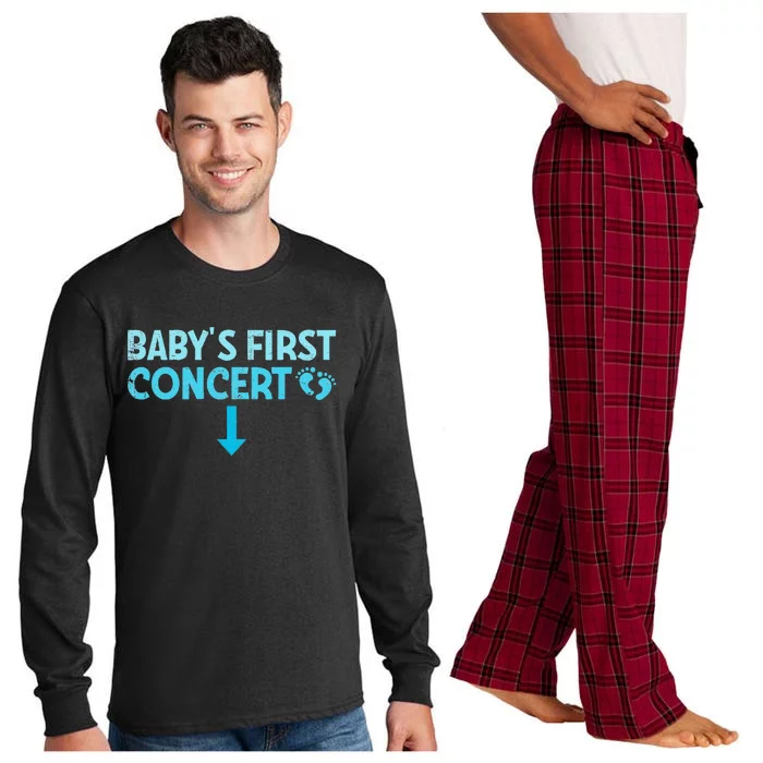 Babys First Concert Pregnant First Concert Music Event Long Sleeve Pajama Set