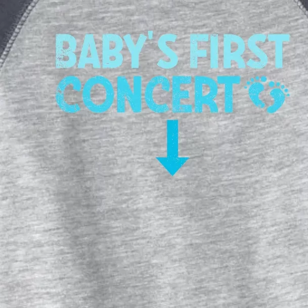 Babys First Concert Pregnant First Concert Music Event Toddler Fine Jersey T-Shirt