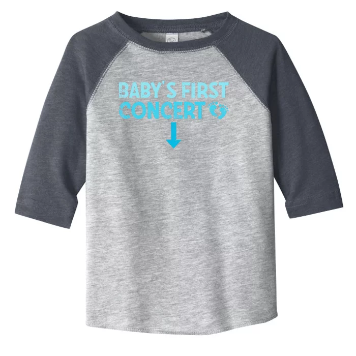 Babys First Concert Pregnant First Concert Music Event Toddler Fine Jersey T-Shirt