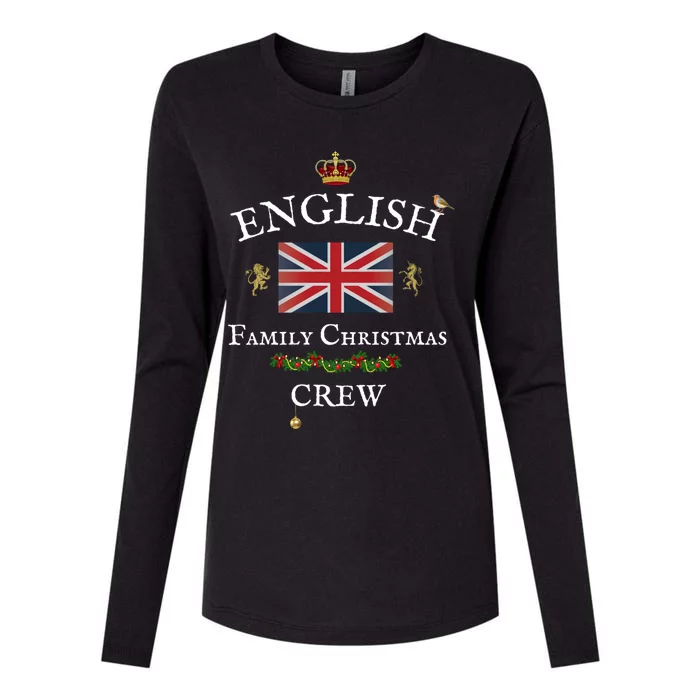 British Family Christmas Crew Union Jack Flag United Kingdom Cool Gift Womens Cotton Relaxed Long Sleeve T-Shirt