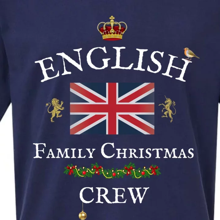 British Family Christmas Crew Union Jack Flag United Kingdom Cool Gift Sueded Cloud Jersey T-Shirt