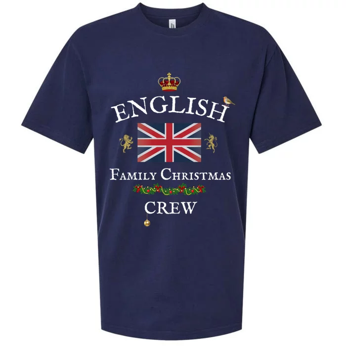 British Family Christmas Crew Union Jack Flag United Kingdom Cool Gift Sueded Cloud Jersey T-Shirt