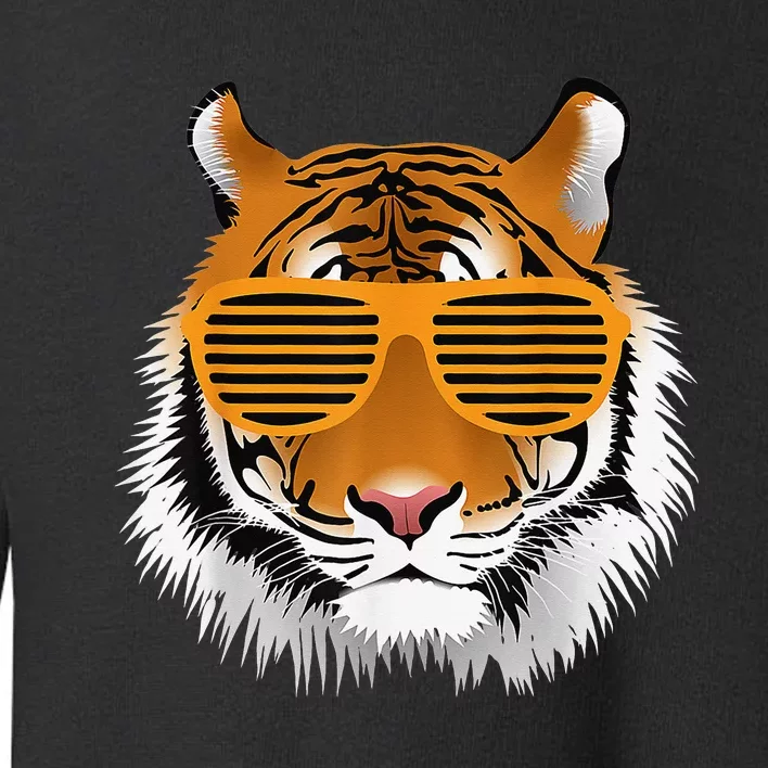 Birthday for Cool Tiger Striped Animal Theme Part Toddler Sweatshirt