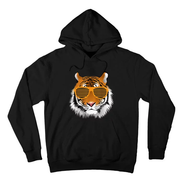 Birthday for Cool Tiger Striped Animal Theme Part Tall Hoodie