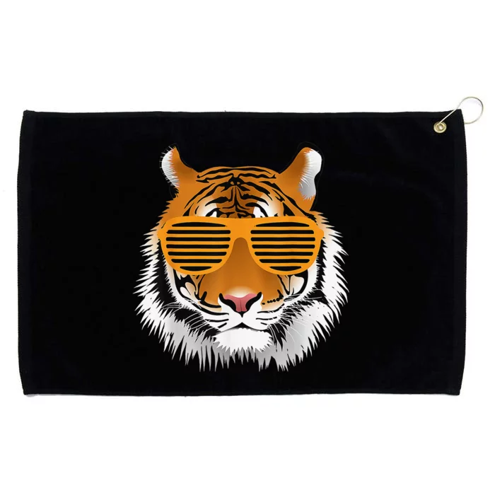 Birthday for Cool Tiger Striped Animal Theme Part Grommeted Golf Towel