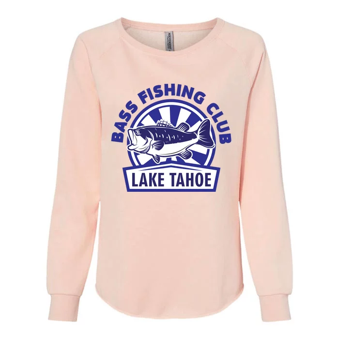 Bass Fishing Club Lake Tahoe Womens California Wash Sweatshirt