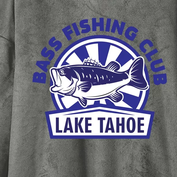 Bass Fishing Club Lake Tahoe Hooded Wearable Blanket