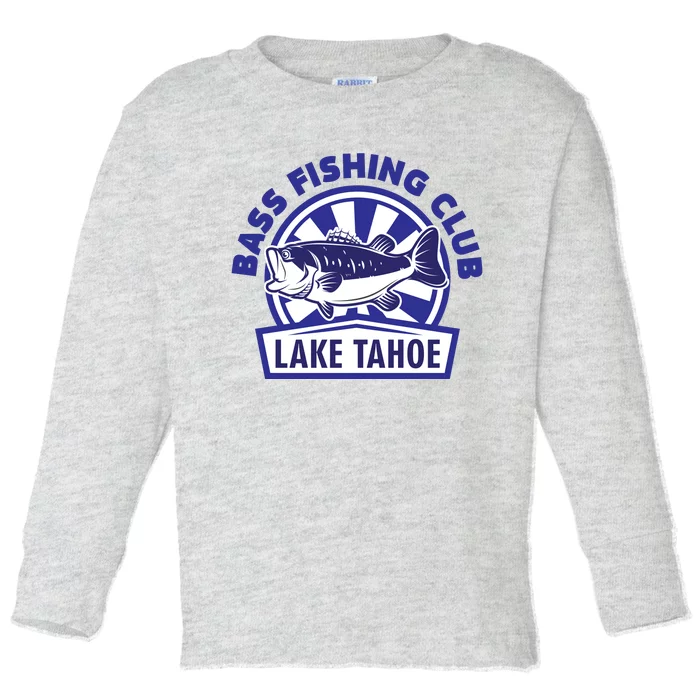 Bass Fishing Club Lake Tahoe Toddler Long Sleeve Shirt