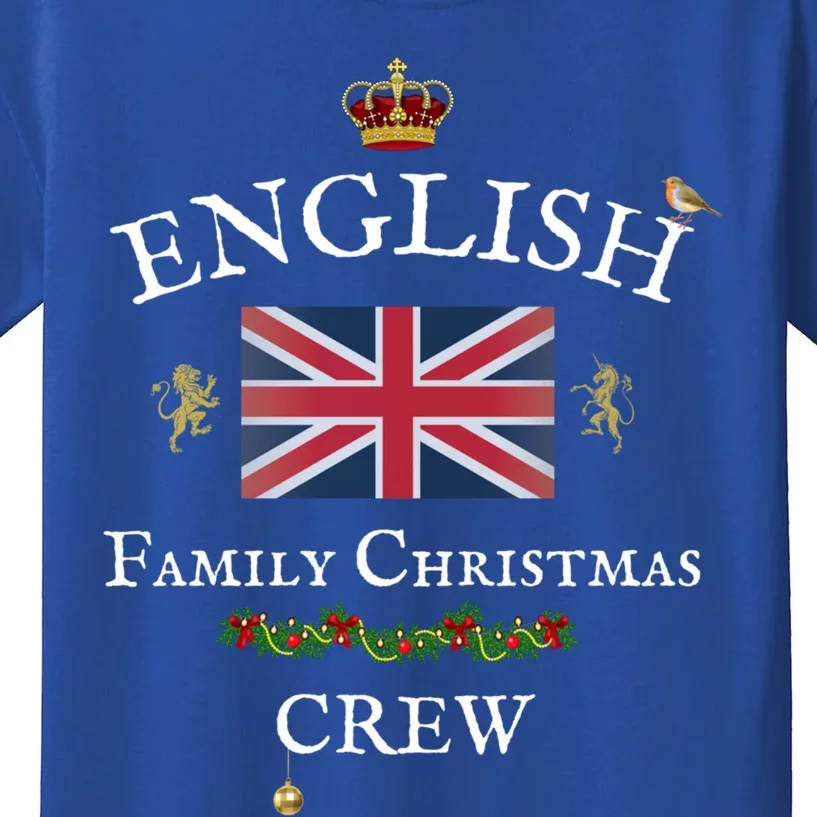 British Family Christmas Crew Union Jack Flag United Kingdom Cute Gift Kids T-Shirt