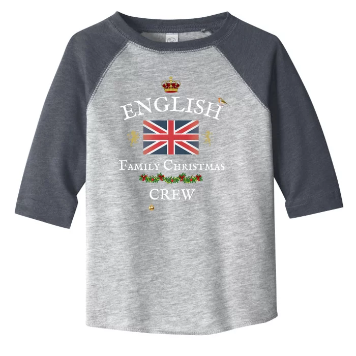 British Family Christmas Crew Union Jack Flag United Kingdom Cute Gift Toddler Fine Jersey T-Shirt