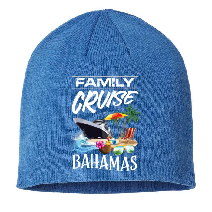 Bahamas Family Cruise Vacation Trip Cool Gift 8 1/2in Sustainable Knit Beanie