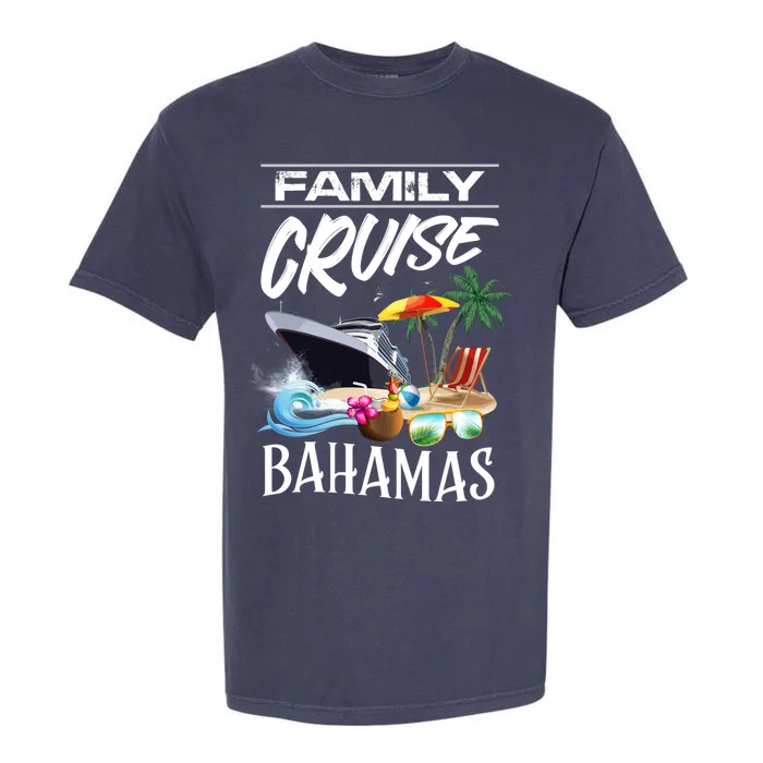 Bahamas Family Cruise Vacation Trip Cool Gift Garment-Dyed Heavyweight T-Shirt