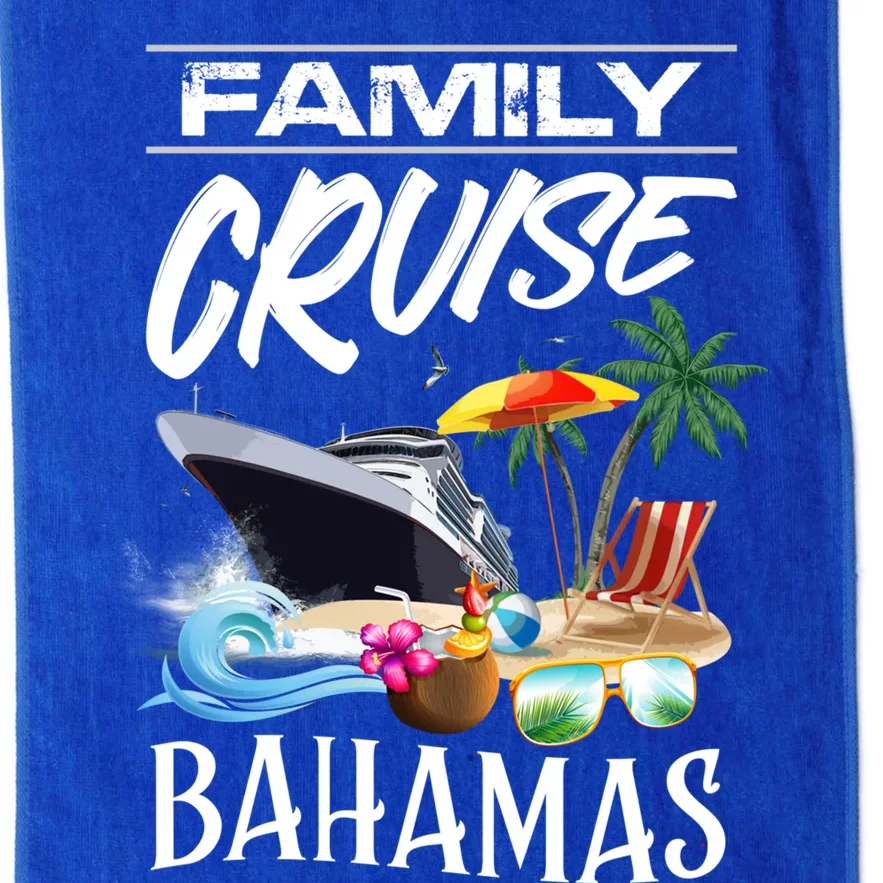 Bahamas Family Cruise Vacation Trip Cool Gift Platinum Collection Golf Towel