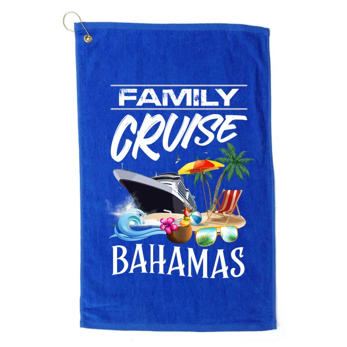 Bahamas Family Cruise Vacation Trip Cool Gift Platinum Collection Golf Towel