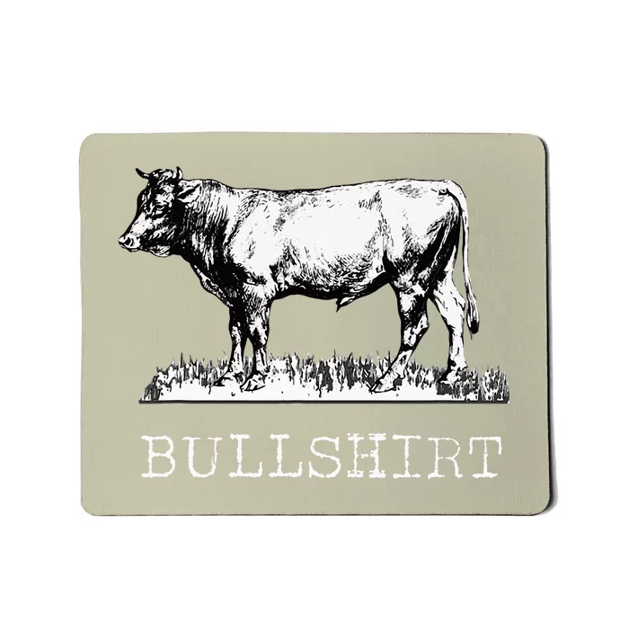 Bull Funny Cow Cowboy Mousepad