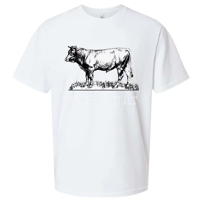 Bull Funny Cow Cowboy Sueded Cloud Jersey T-Shirt