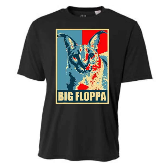 Big Floppa Caracal Cat Meme Cooling Performance Crew T-Shirt