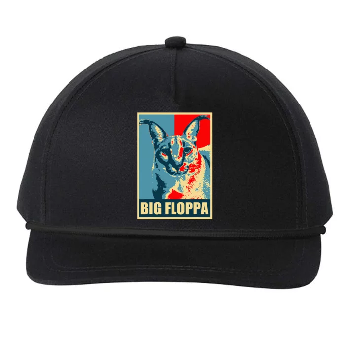 Big Floppa Caracal Cat Meme Snapback Five-Panel Rope Hat