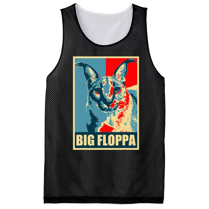 Big Floppa Caracal Cat Meme Mesh Reversible Basketball Jersey Tank