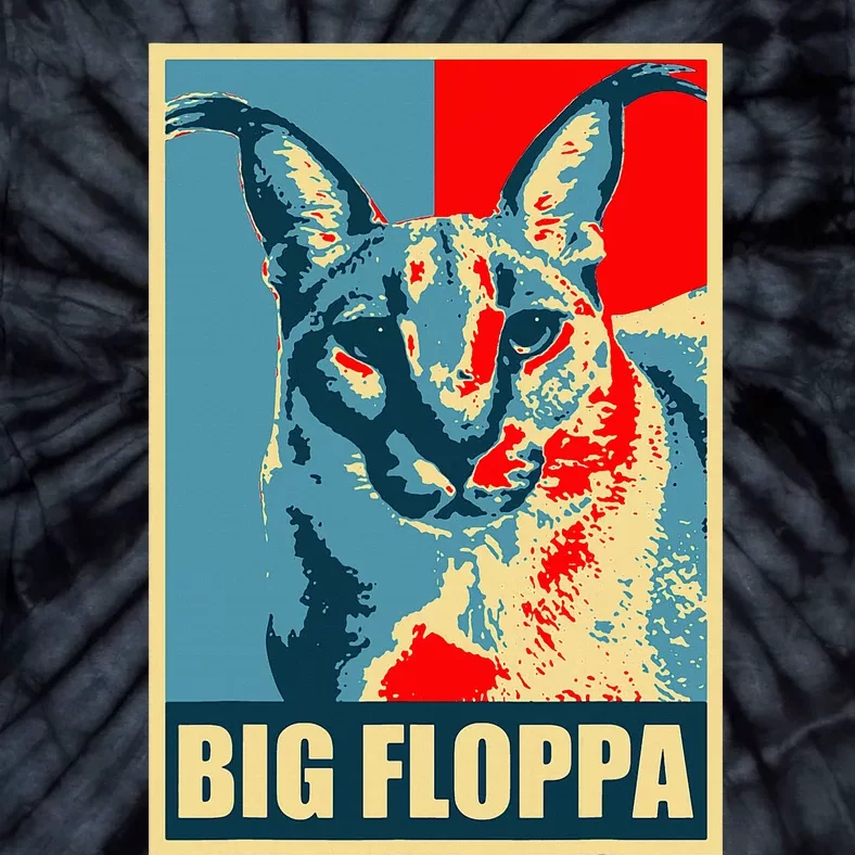 Big Floppa Caracal Cat Meme Tie-Dye T-Shirt