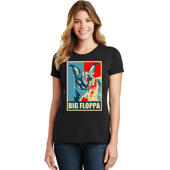 Big Floppa Caracal Cat Meme Women's T-Shirt