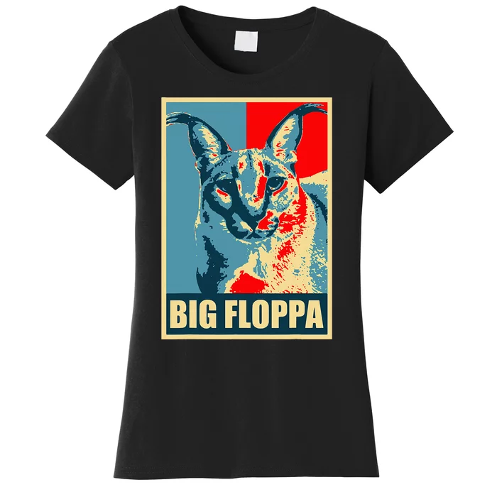 Big Floppa Caracal Cat Meme Women's T-Shirt