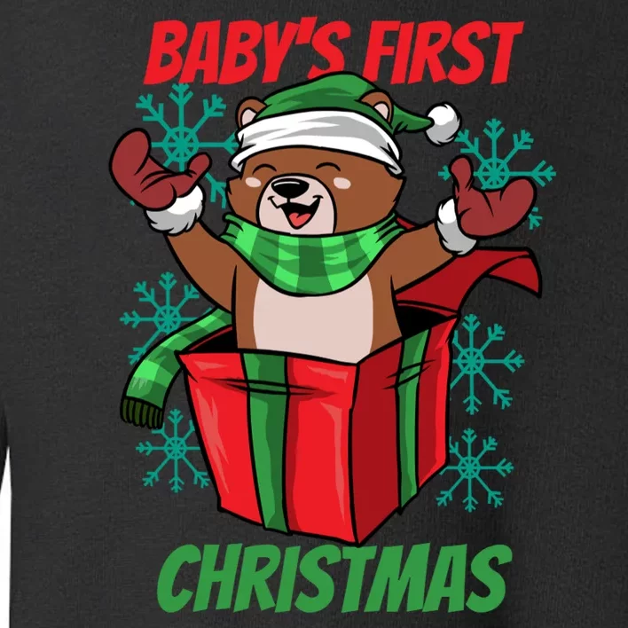 Baby's First Christmas Toddler Sweatshirt