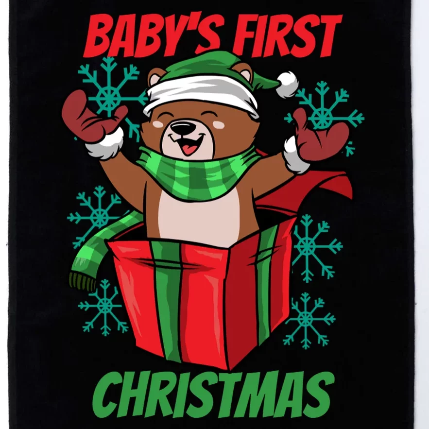 Baby's First Christmas Platinum Collection Golf Towel