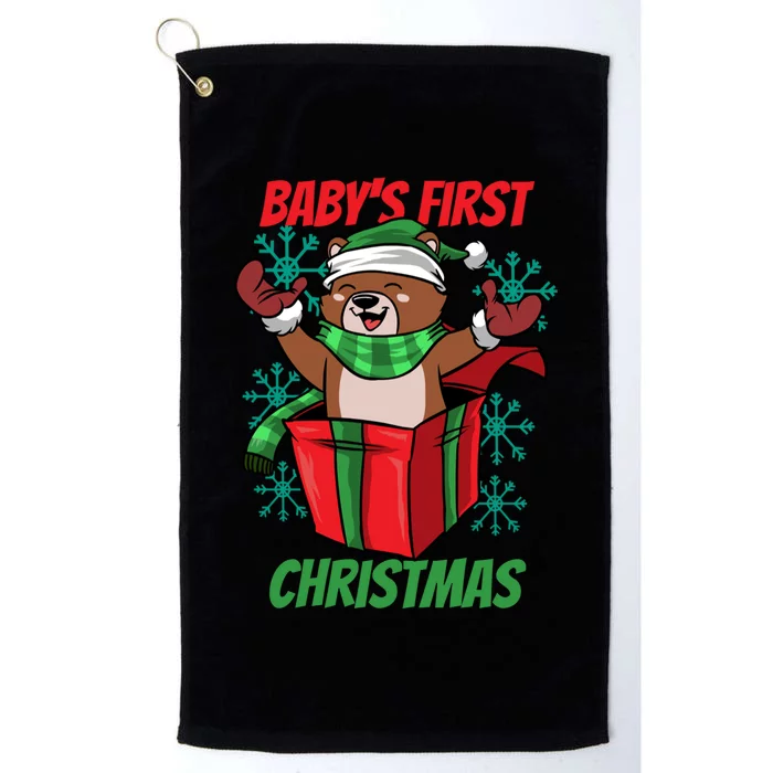 Baby's First Christmas Platinum Collection Golf Towel