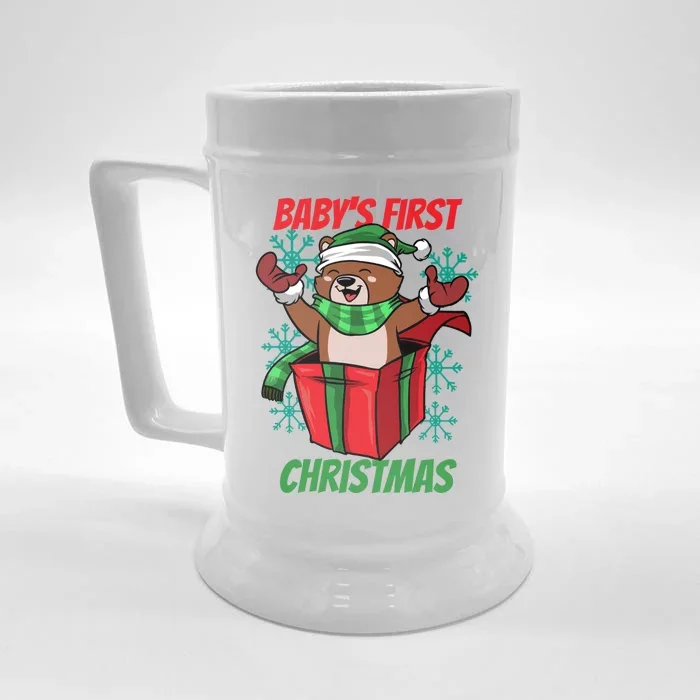 Baby's First Christmas Front & Back Beer Stein