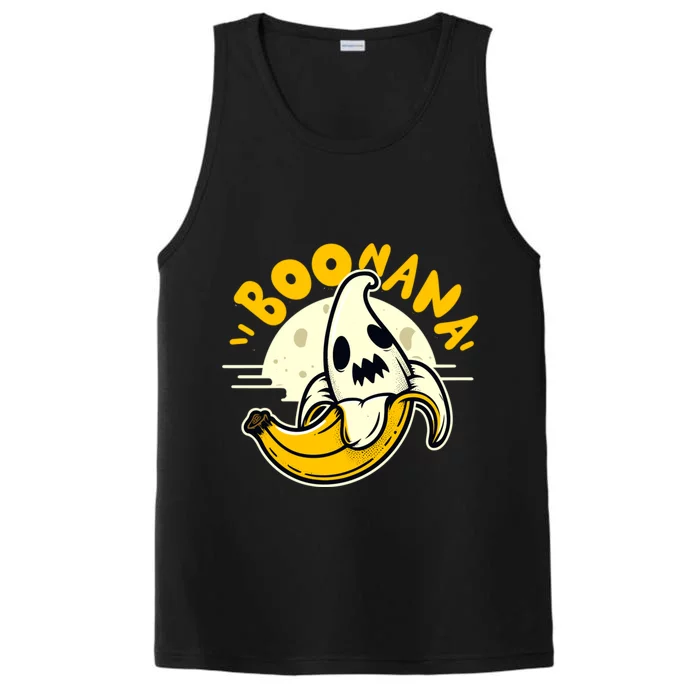 Boonana Funny Cute Banana Ghost Halloween Banana Lover Gifts Performance Tank