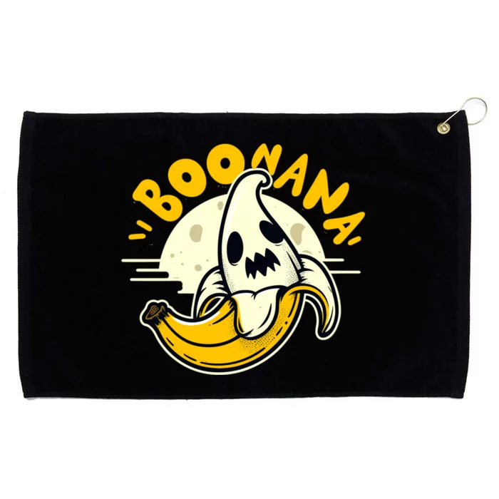 Boonana Funny Cute Banana Ghost Halloween Banana Lover Gifts Grommeted Golf Towel