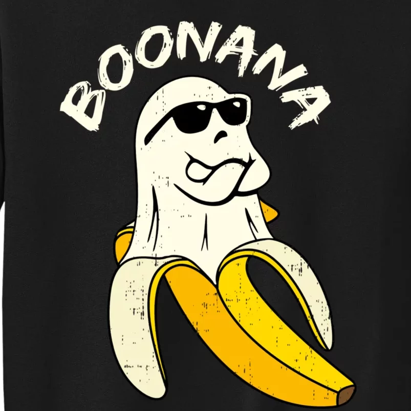 Boonana Funny Cute Banana Ghost Halloween Banana Lover Gifts Tall Sweatshirt