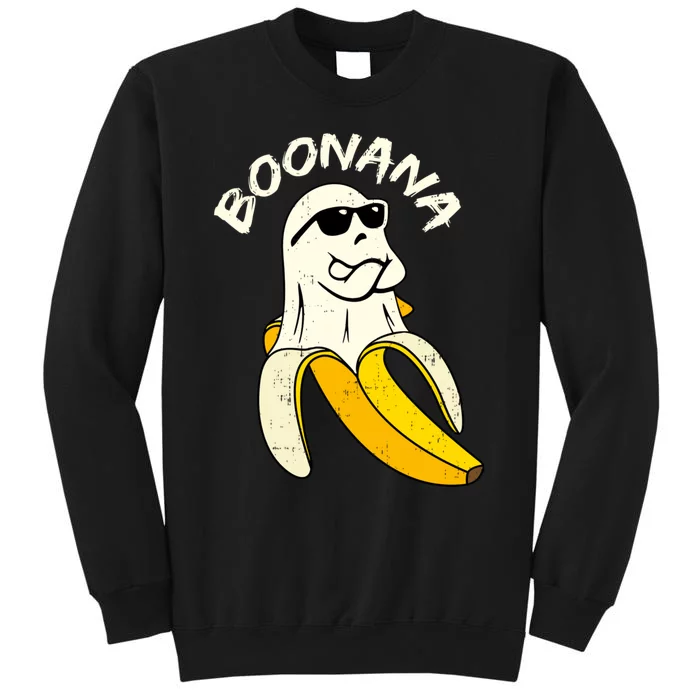 Boonana Funny Cute Banana Ghost Halloween Banana Lover Gifts Tall Sweatshirt