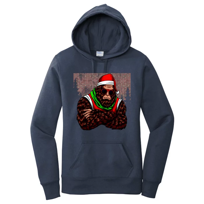 Bigfoot Funny Christmas Hipster Women's Pullover Hoodie