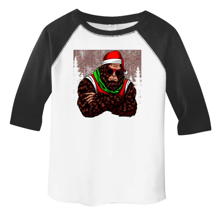 Bigfoot Funny Christmas Hipster Toddler Fine Jersey T-Shirt