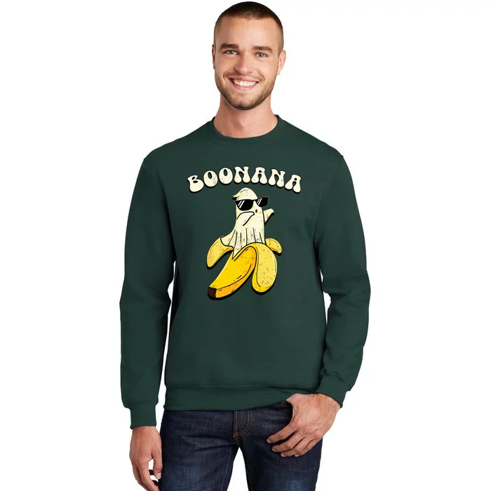 Boonana Funny Cute Banana Ghost Halloween Banana Lover Gifts Sweatshirt