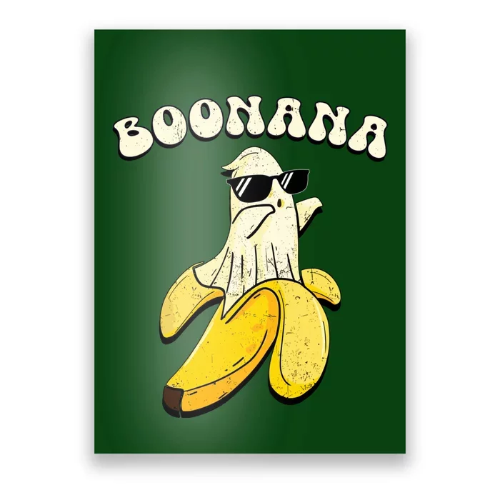 Boonana Funny Cute Banana Ghost Halloween Banana Lover Gifts Poster