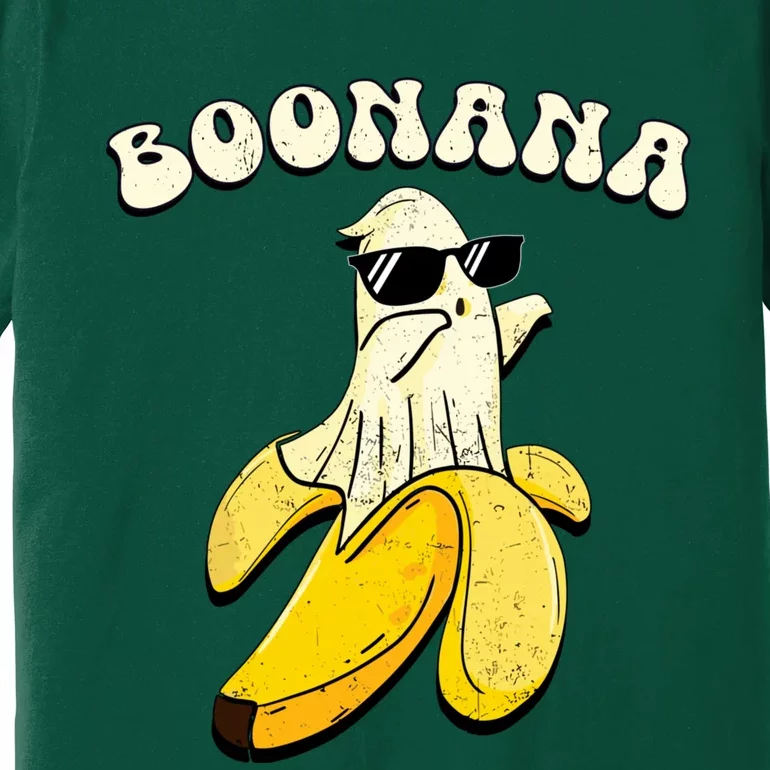 Boonana Funny Cute Banana Ghost Halloween Banana Lover Gifts Premium T-Shirt