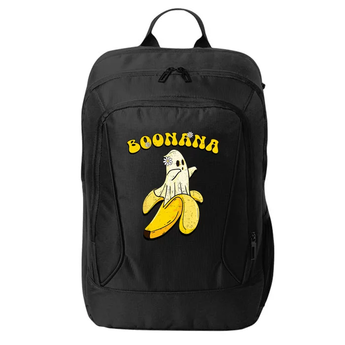 Boonana Funny Cute Banana Ghost Halloween Banana Lover Gifts City Backpack