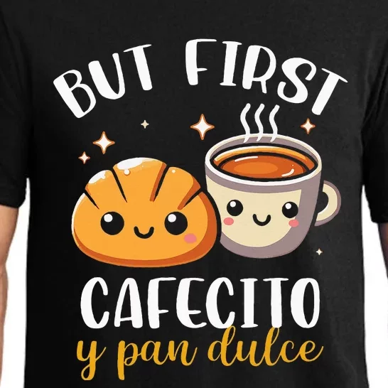 But First Cafecito Y Pan Dulce Concha Mexican Coffee Lover Pajama Set