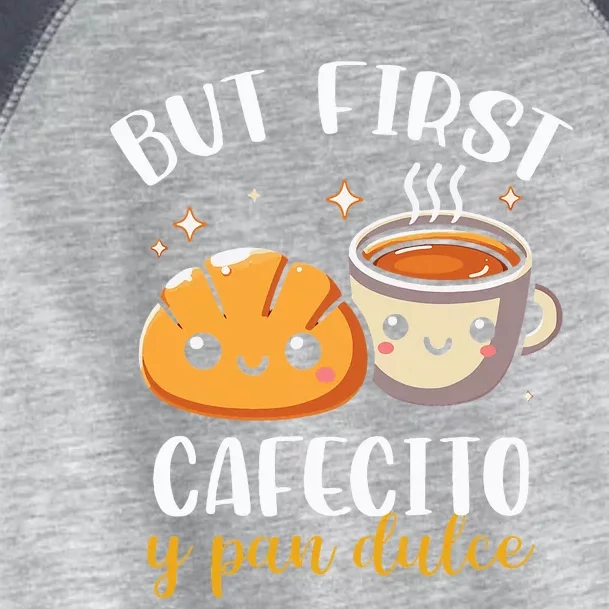 But First Cafecito Y Pan Dulce Concha Mexican Coffee Lover Toddler Fine Jersey T-Shirt