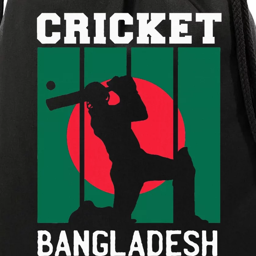 Bangladesh Flag Cricket 2024 Fans Player Coach Drawstring Bag