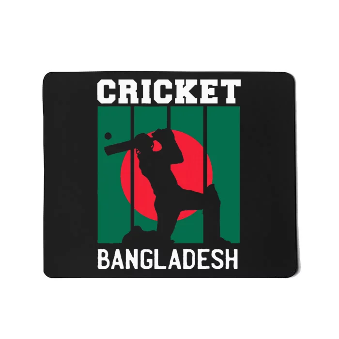 Bangladesh Flag Cricket 2024 Fans Player Coach Mousepad