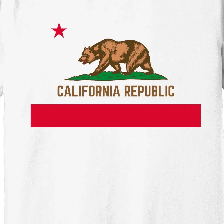 Bear Flag. California Republic State Flag Of California Premium T-Shirt