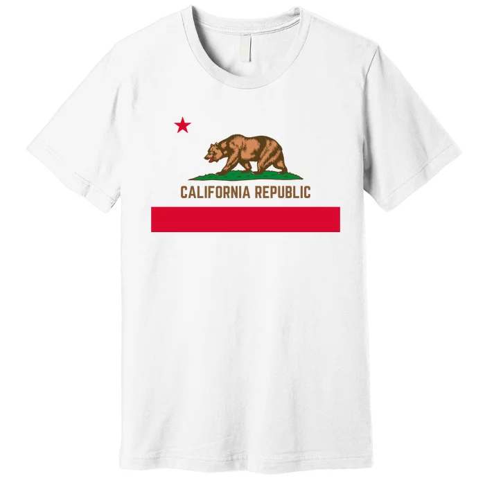 Bear Flag. California Republic State Flag Of California Premium T-Shirt