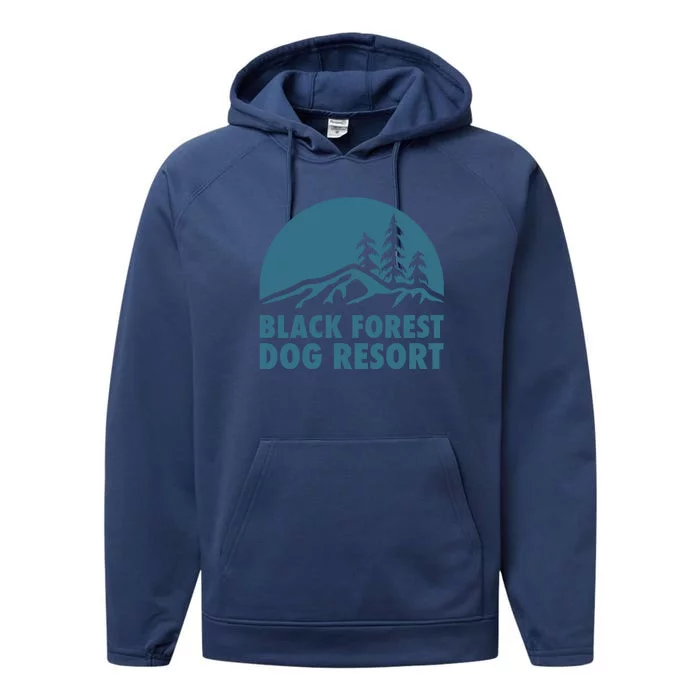 Black Forest Dog Resort Performance Fleece Hoodie