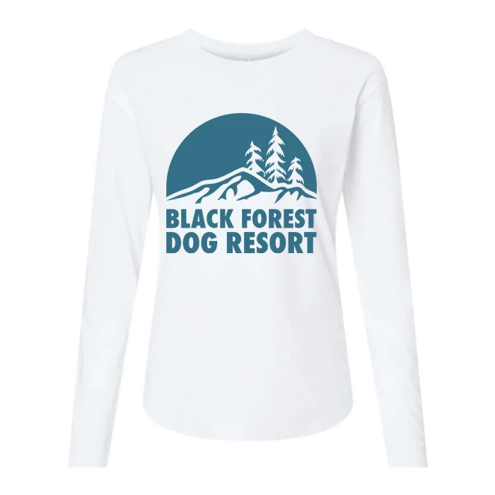 Black Forest Dog Resort Womens Cotton Relaxed Long Sleeve T-Shirt