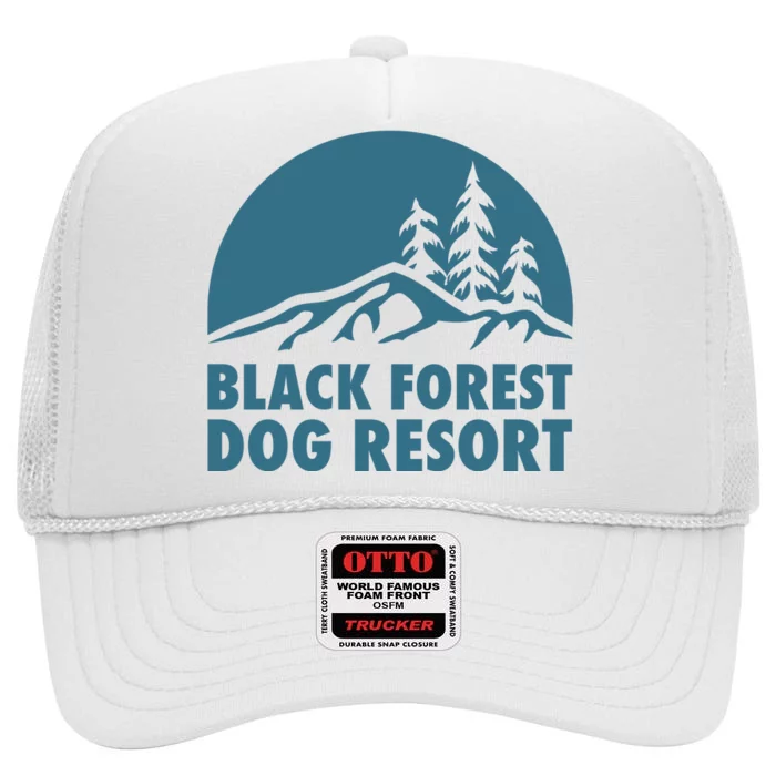 Black Forest Dog Resort High Crown Mesh Trucker Hat