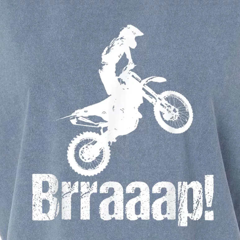 Brraaap Funny Dirt Bike Motocross, For Riders Garment-Dyed Women's Muscle Tee